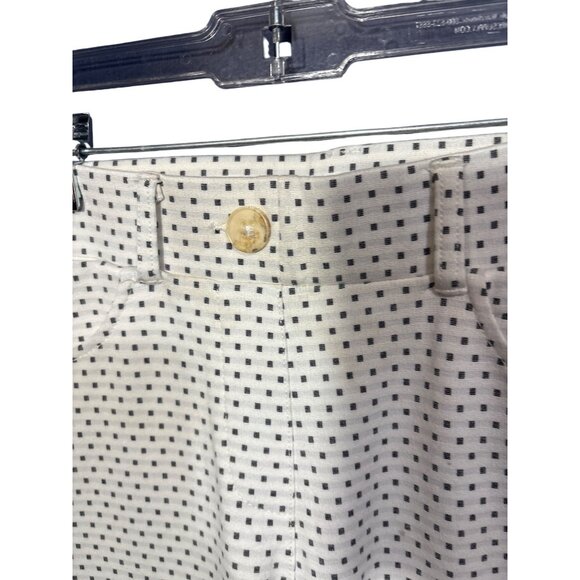 Betabrand Womens S Petite Polka Dot Pants White & Black - Picture 3 of 5